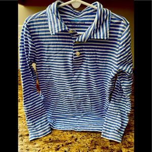 Boys crewcuts blue and white stripe polo